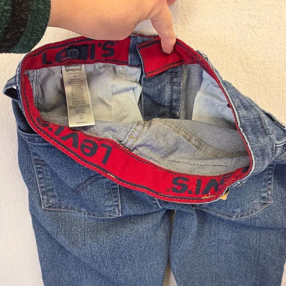 Levis 511 Jeans Boy 10R Straight Leg Slim Fit Elastic Waist Denim Stretch Grunge